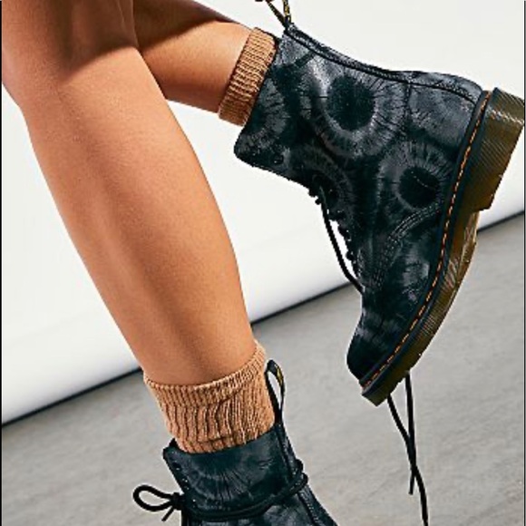 Dr MARTENS 1460 PASCAL TIE- Dye Charcoal-Gray : 8 - Picture 2 of 11